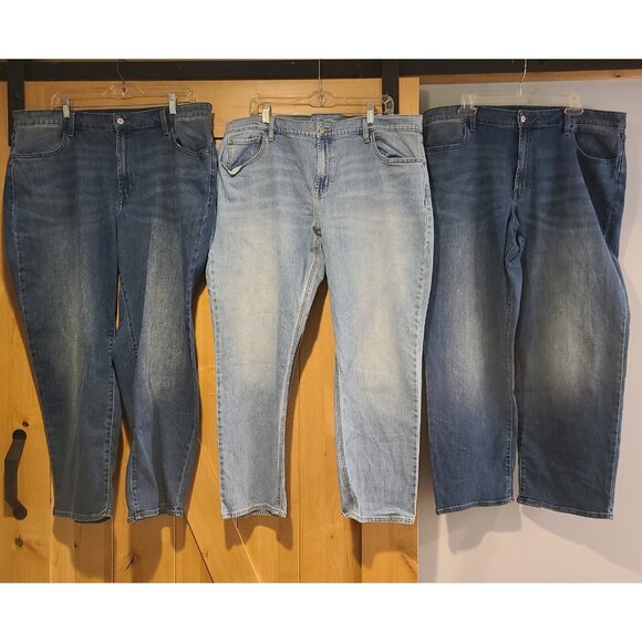 Lot of 3 Old Navy Jeans Women's 18 Short Petite High-Rise Wow Loose & Boyfriend - Picture 1 of 16